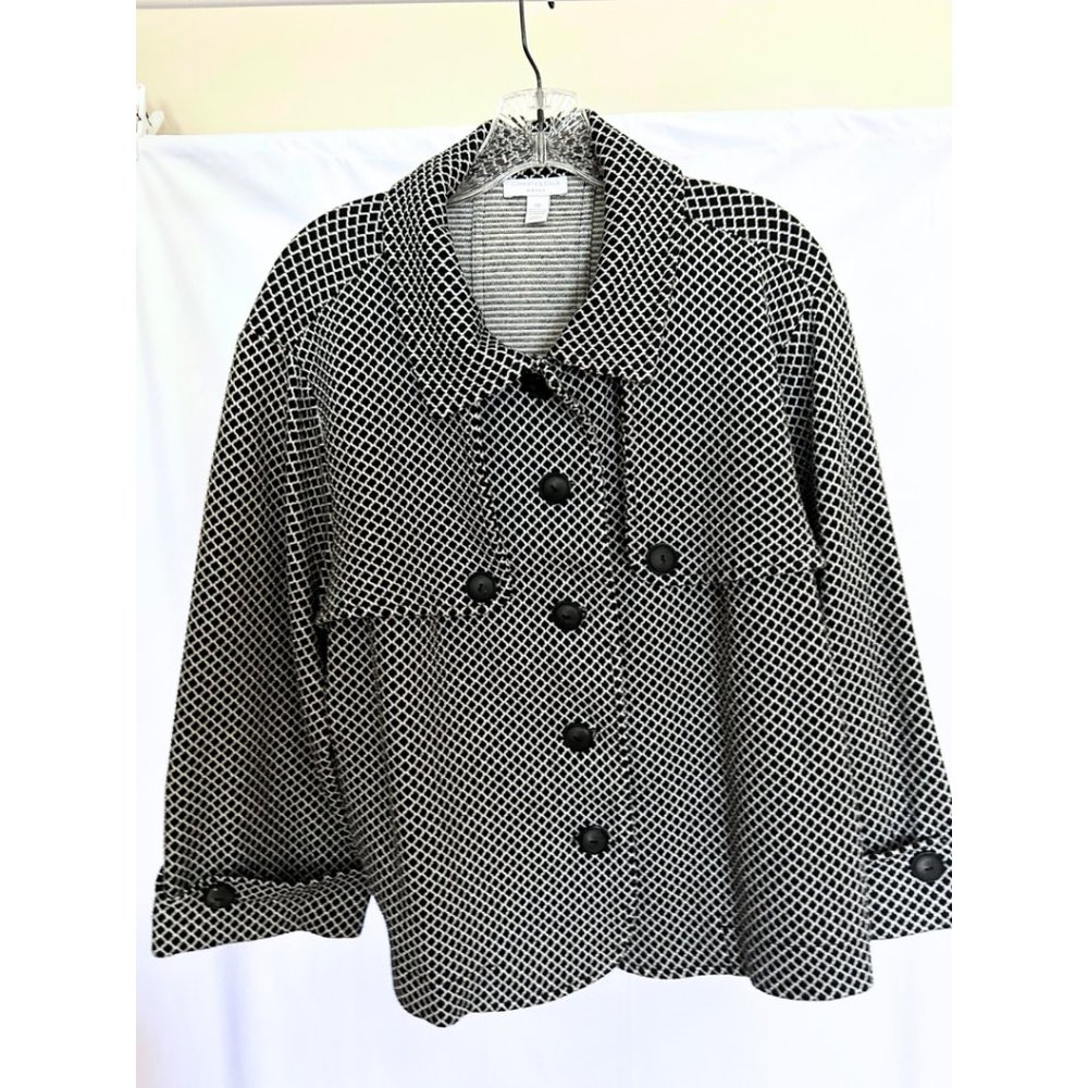 Charter Club Black and White Blazer